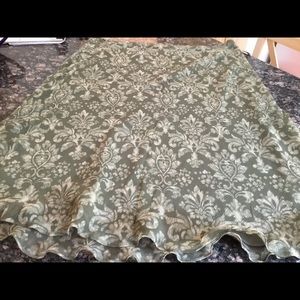 CHARTER CLUB  green and beige skirt